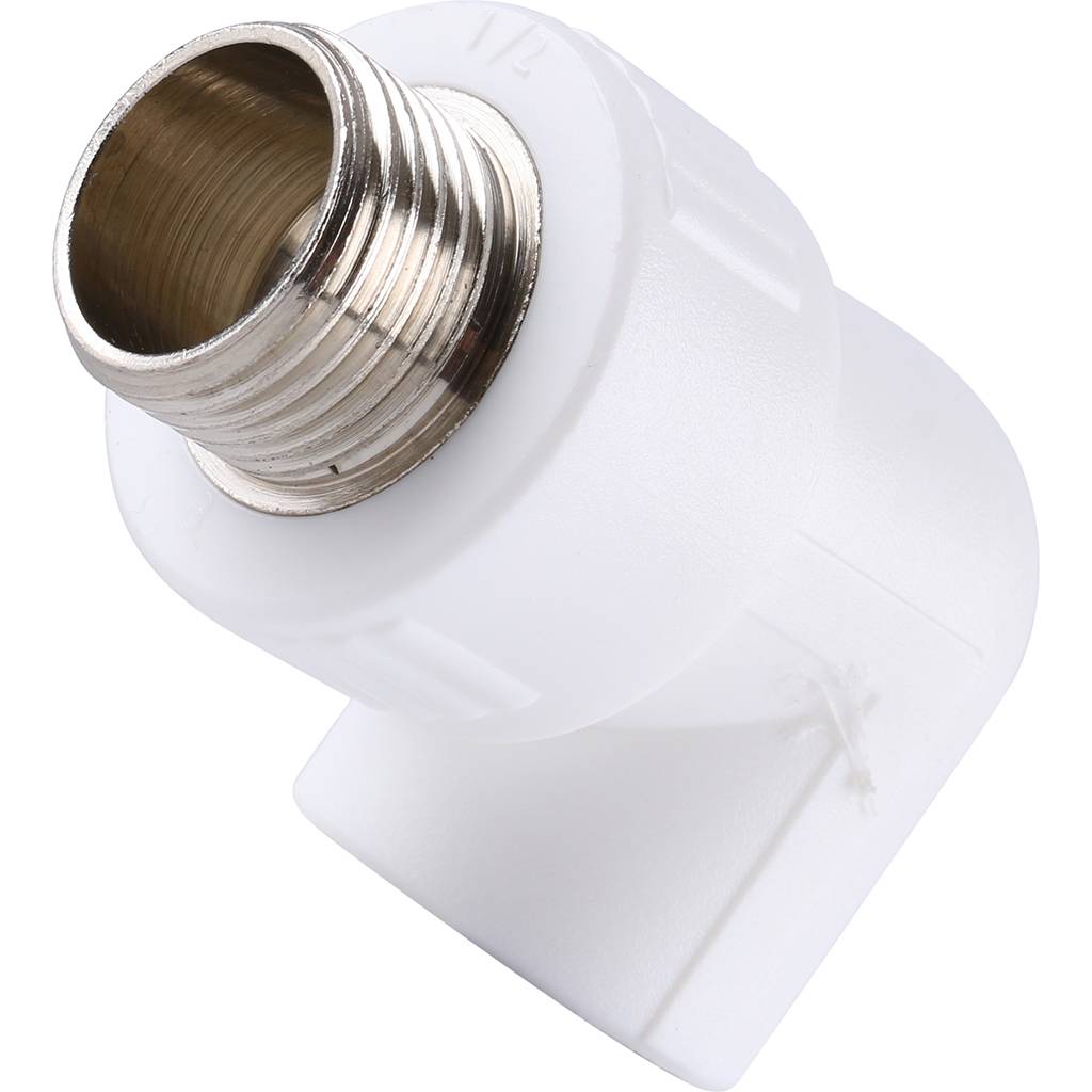 Угольник Kalde с наружной резьбой 20x1/2 для полипропиленовых труб, 3222-emo-200b00