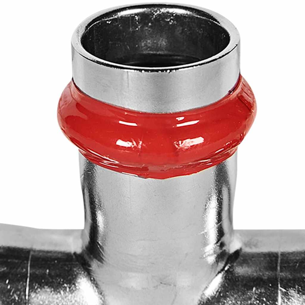 Тройник ROMMER равнопроходной ВПр, 18, из нержавеющей стали прессовой, RSS-1013-000018