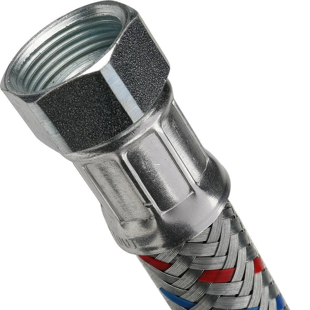 Гибкая подводка для воды STOUT НР 3/4 х ВР 3/4, длина 800 мм, SHF-0208-182020