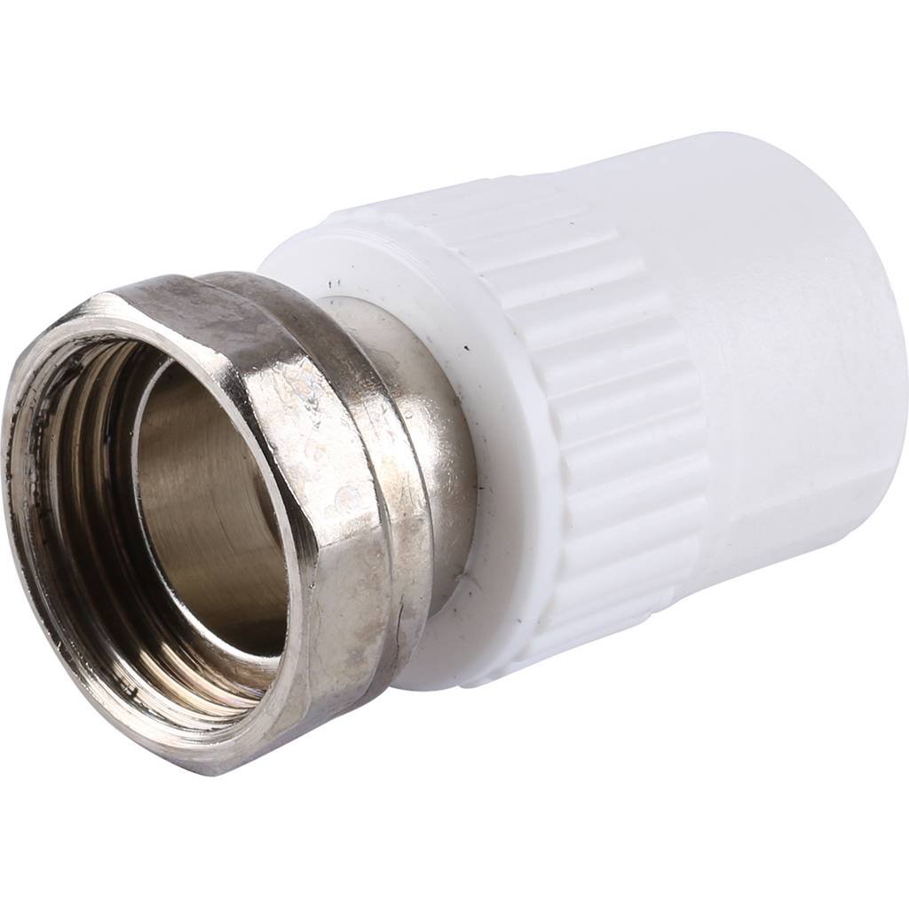 Муфта комбинированная Kalde с накидной гайкой 20х3/4 для полипропиленовых труб под сварку, 3222-tun-200c00
