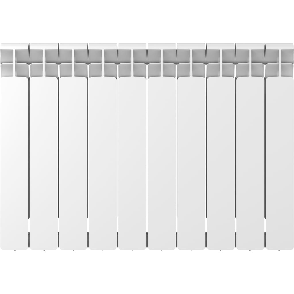 Радиатор биметаллический RIFAR BASE 500 10 секций боковое подключение (белый RAL 9016), 1RB50-10