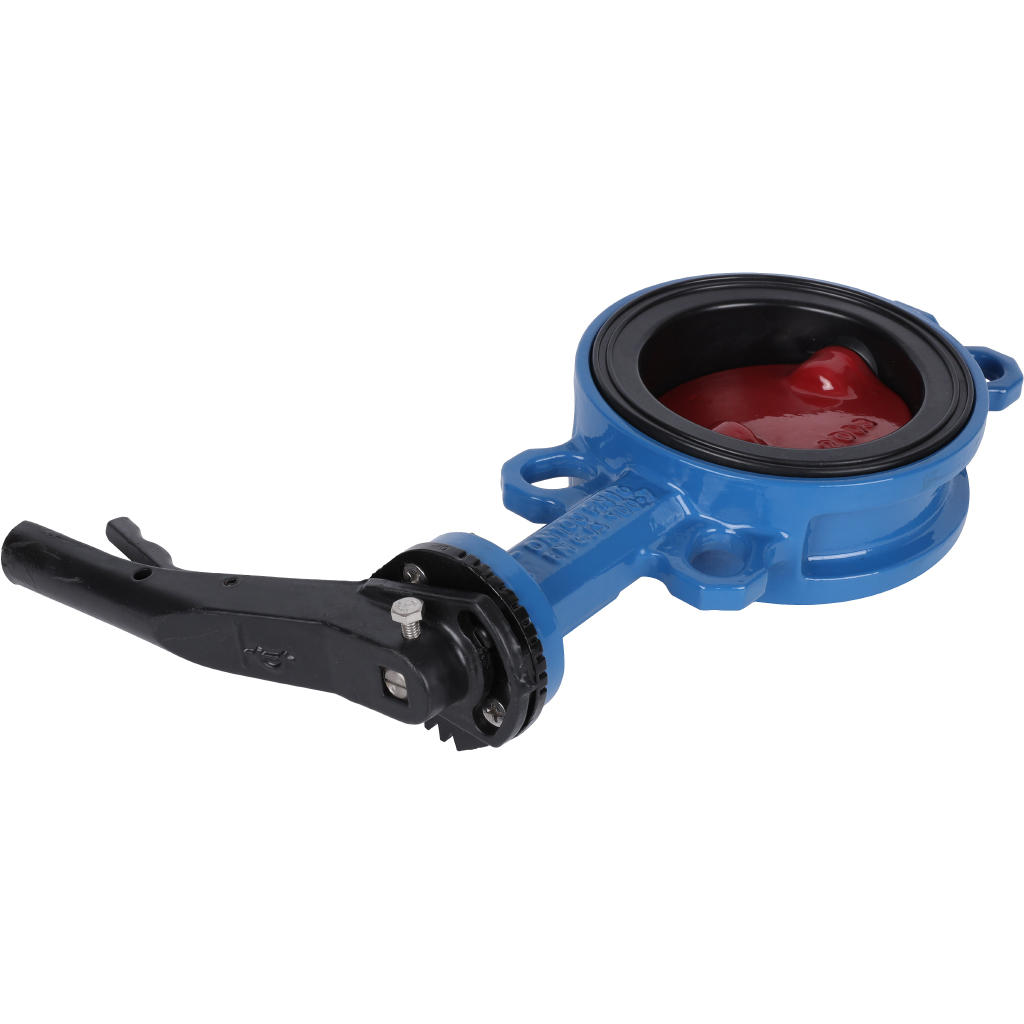 Затвор поворотно-дисковый Tecofi VPI4448 DN 100 PN 16 межфланцевый с ручкой из чугуна EPDM