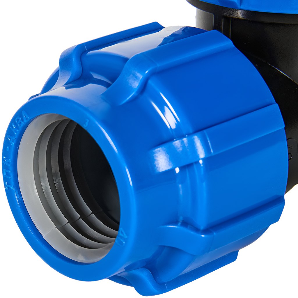 Тройник ПНД Политэк равнопроходный 40х40х40/90° ТПК-АКВА, 50050040