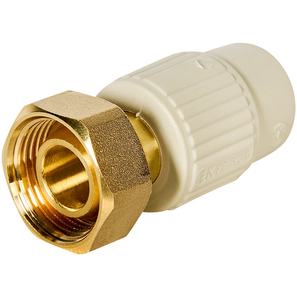 Муфта Ekoplastik ППР с евроконусом и накидной гайкой 20х3/4, SZM02025ERCT