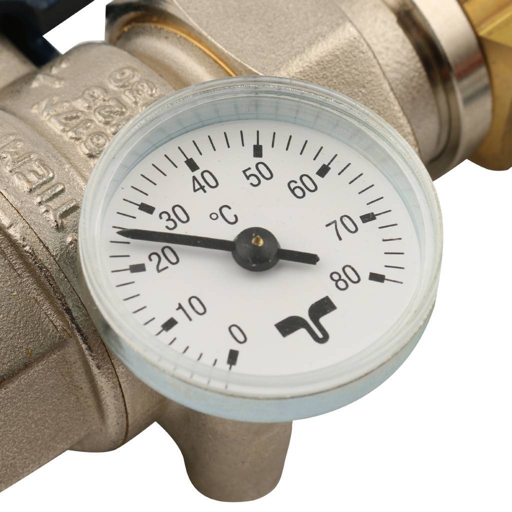 Коллектор в сборе с расходомерами на 7 выходов TIEMME 1х3/4 ЕК, 3870004(3871G060507)