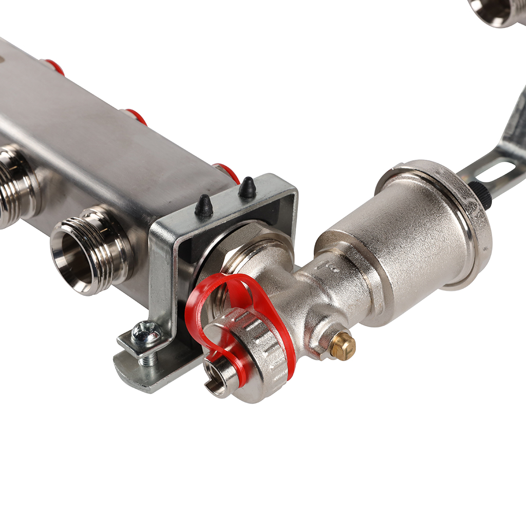 Коллектор из нержавеющей стали в сборе без расходомеров ROMMER 6 выходов