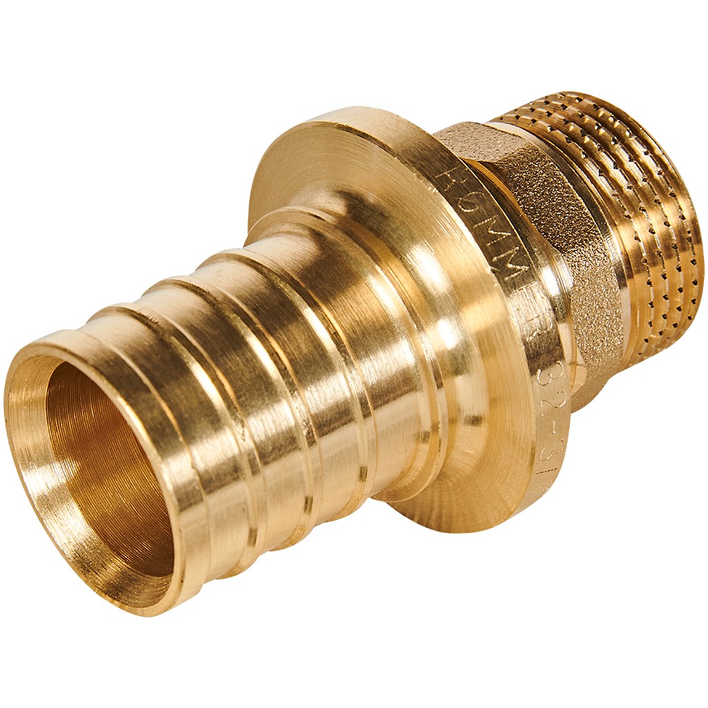 Переходник с наружной резьбой ROMMER 32xG 3/4 для труб из сшитого полиэтилена аксиальный