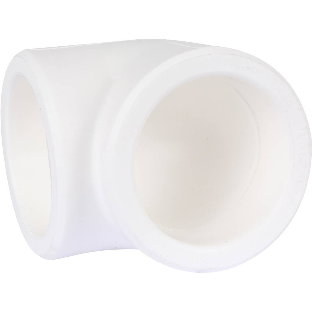 Угольник 90* Kalde d=110 для полипропиленовых труб под сварку (цвет белый), 3212-elb-110000