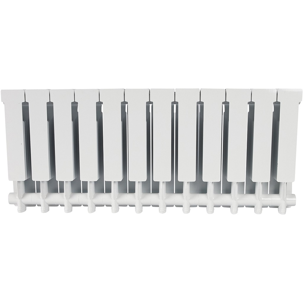 Радиатор алюминиевый STOUT ALPHA 350 12 секций боковое подключение (белый RAL 9016), SRA-2310-035012