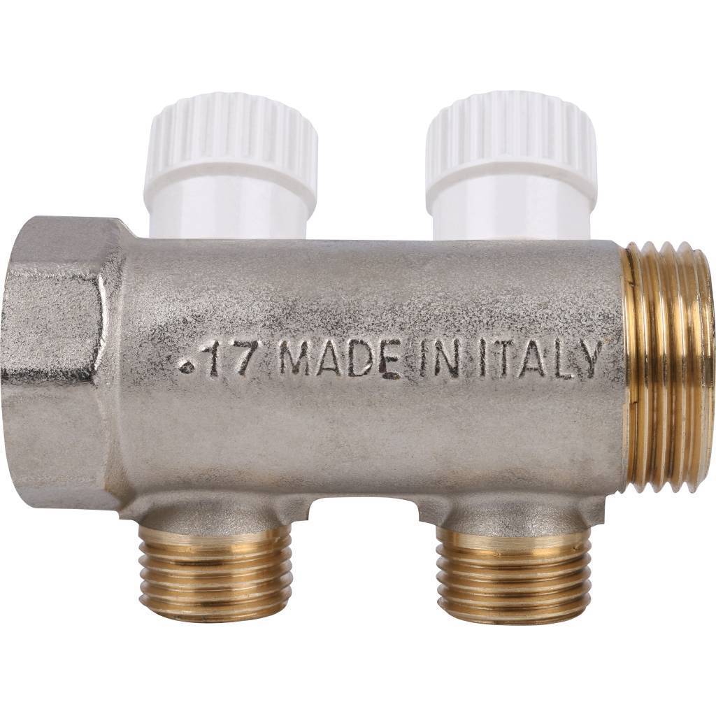 Коллектор распределительный STOUT 1 , 2 отвода 1/2