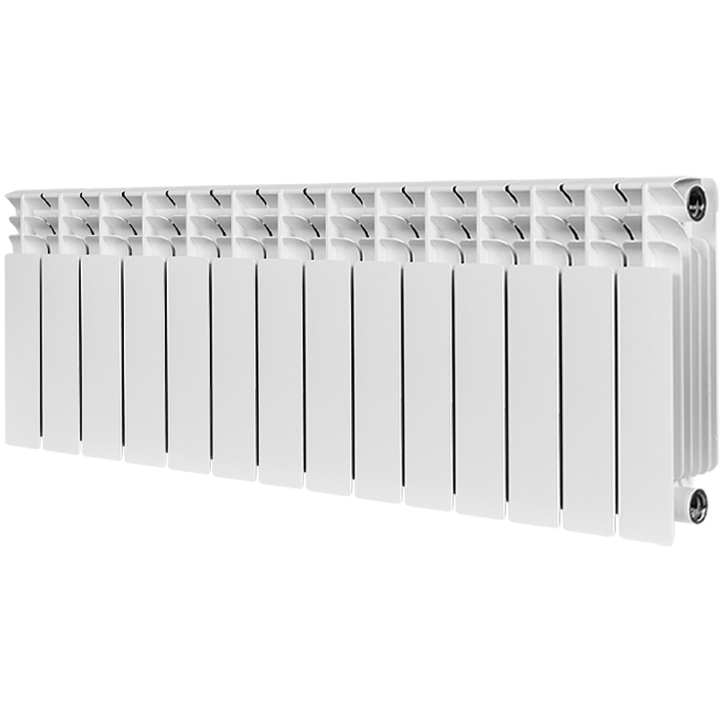 Радиатор биметаллический STOUT TITAN 350 14 секций боковое подключение (белый RAL 9016)