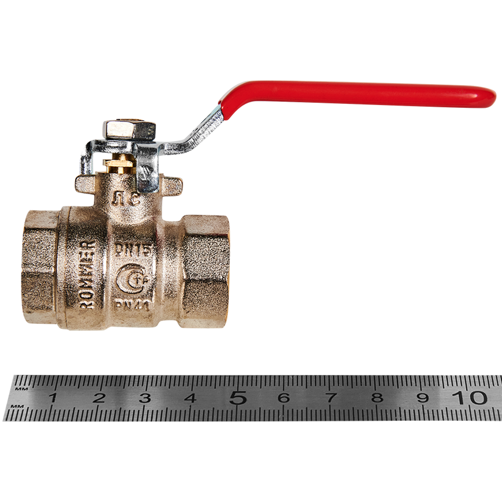 Кран шаровой ROMMER ВР/ВР, ручка рычаг 1/2