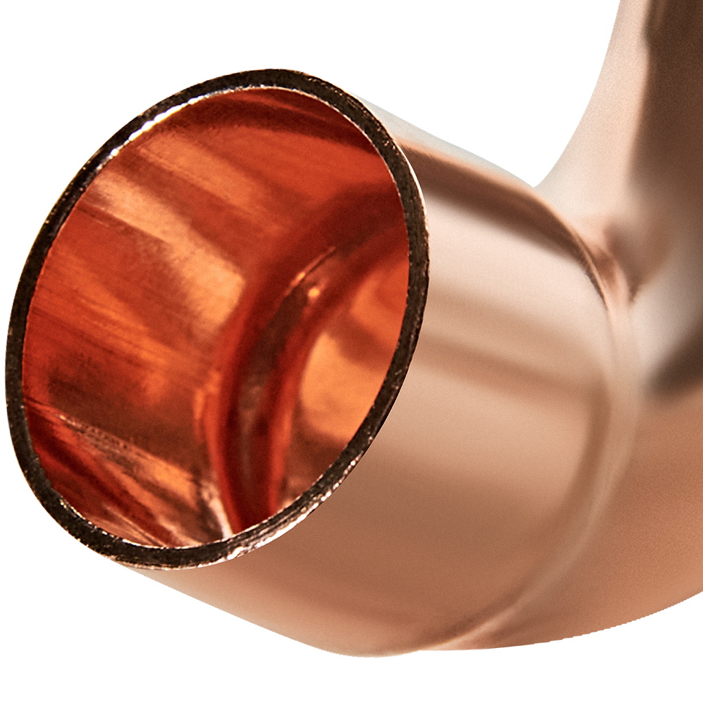 Отвод JINTIAN 90° ВП-НП 15 из меди под пайку, JT-15001A15E