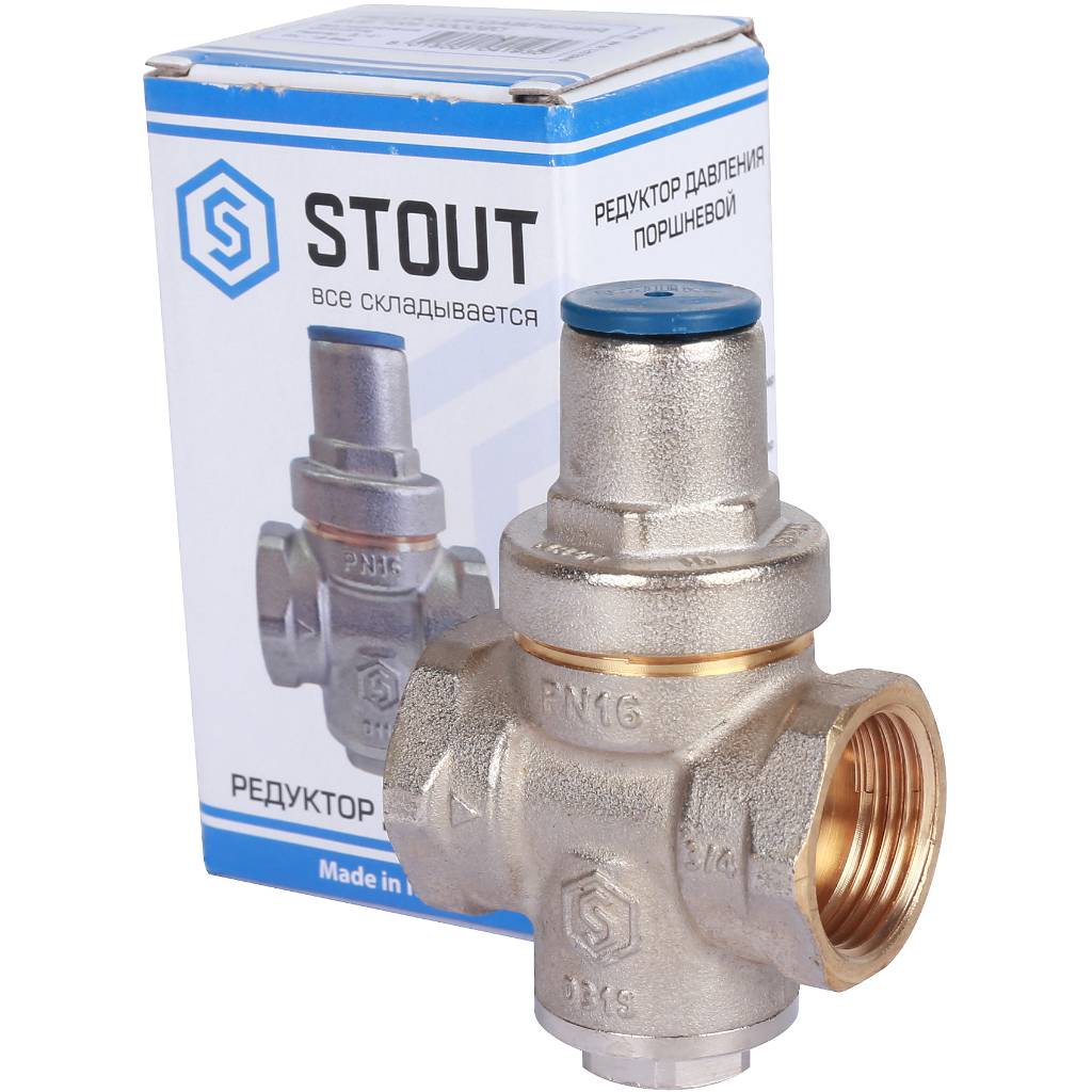 STOUT  Редуктор давления PN16 вн/вн 3/4  без подкл. манометра, SVS-1009-000020