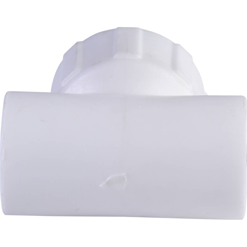 Тройник Политэк 20x3/4 с наружной резьбой для полипропиленовых труб под сварку (цвет белый), 9510002034