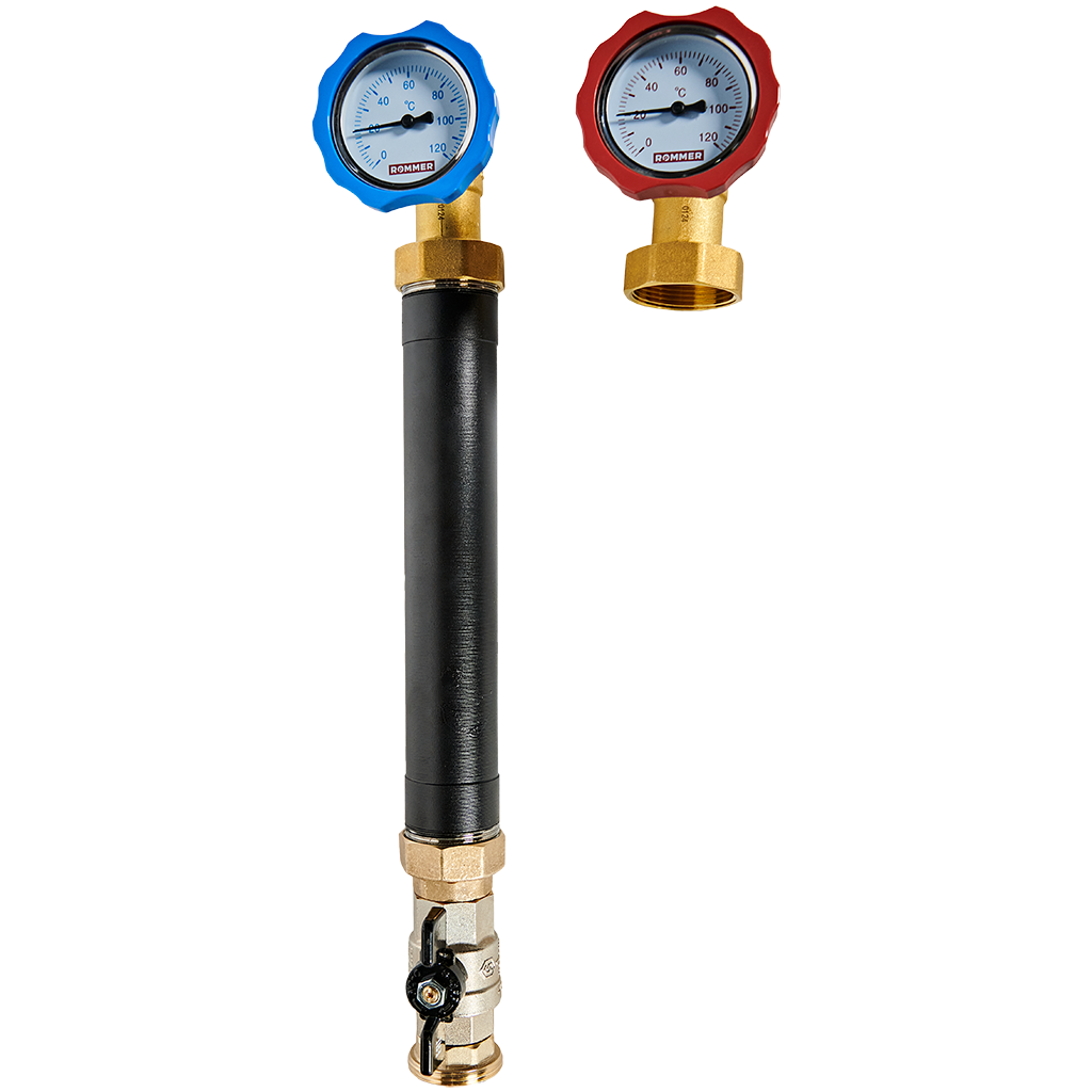 Насосная группа ROMMER с прямым контуром 1  без насоса RDG-0001-012501
