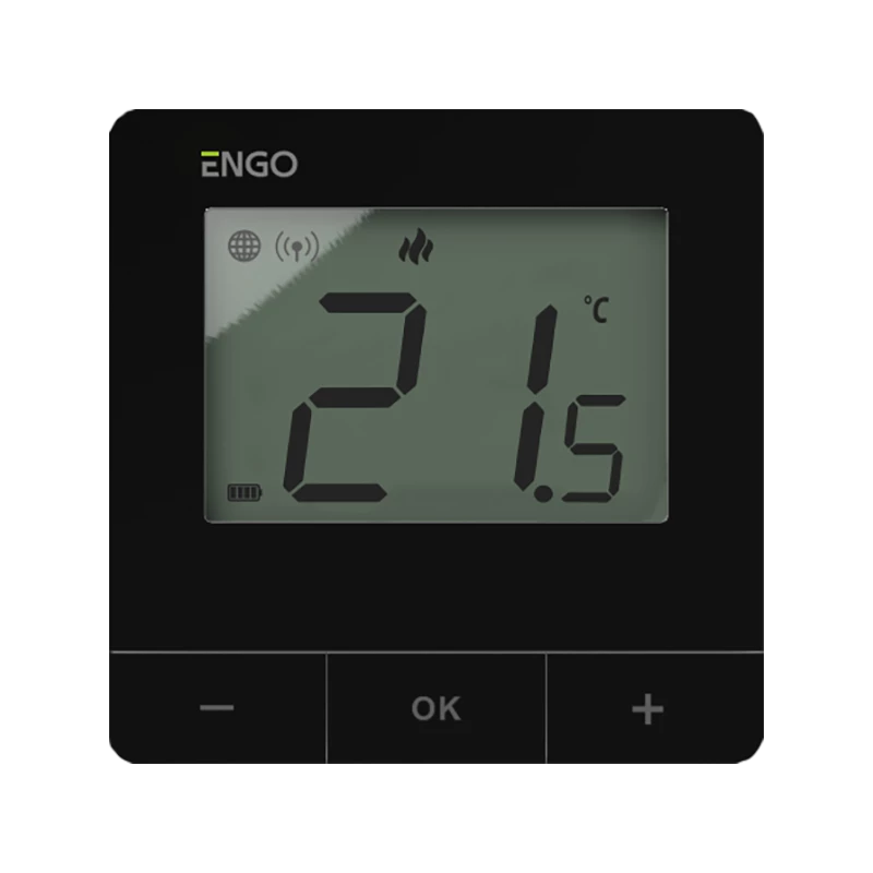 Беспроводной Терморегулятор ENGO Controls E20i-B Wi-Fi, на батарейках, черный