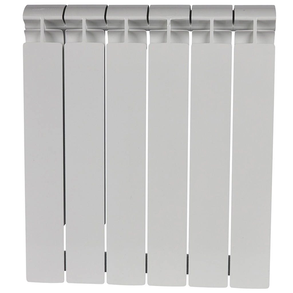 Радиатор биметаллический STOUT ALPHA 500 6 секций боковое подключение (белый RAL 9016), SRB-2310-050006