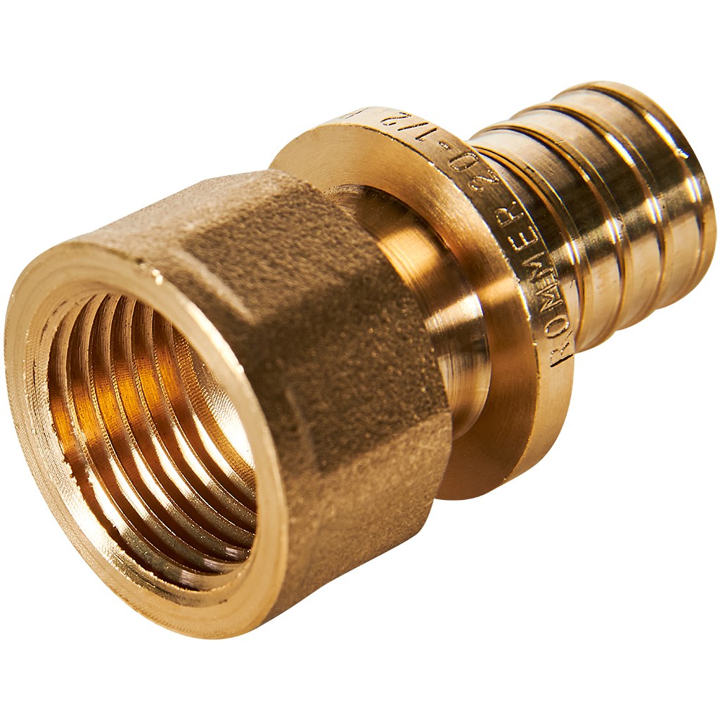 Переходник с внутренней резьбой ROMMER 20xG 1/2 для труб из сшитого полиэтилена аксиальный, RFA-0002-002012