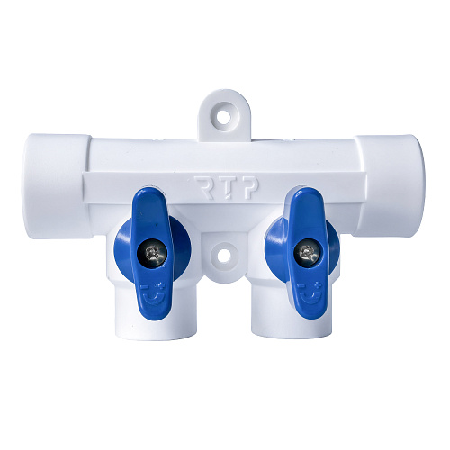 Коллектор с шаровым краном универсальный PPR 25х20/2, RTP