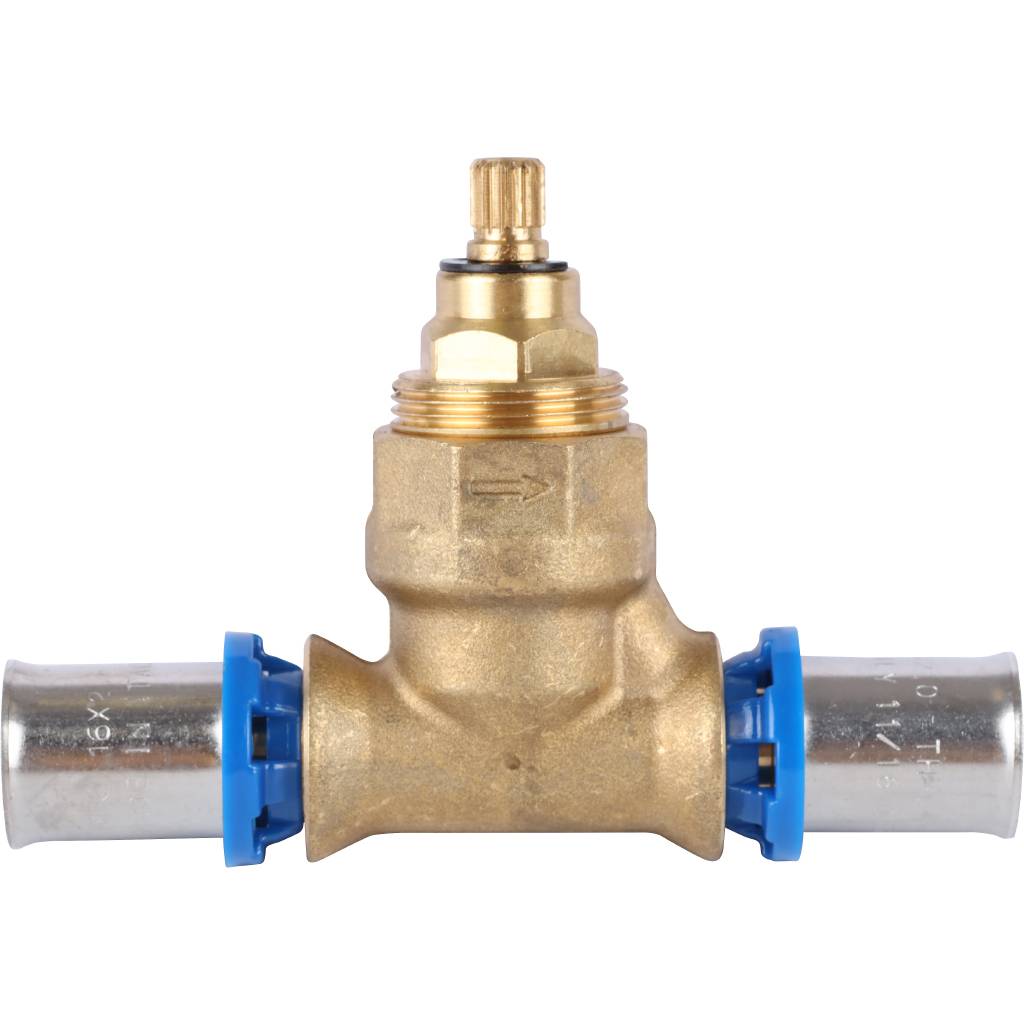 Вентиль APE с хромированной ручкой 16х16 для металлопластиковых труб прессовой, ARL6000110