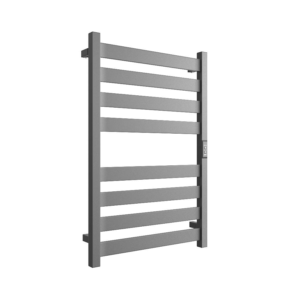 Полотенцесушитель STOUT электрический GRUNGE quadro 80*50 Графит, SHQ-G4QQ-008050