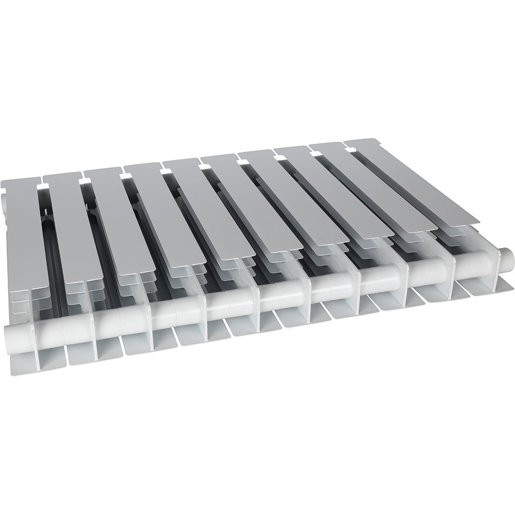 Радиатор биметаллический STOUT ALPHA 500 10 секций боковое подключение (белый RAL 9016)