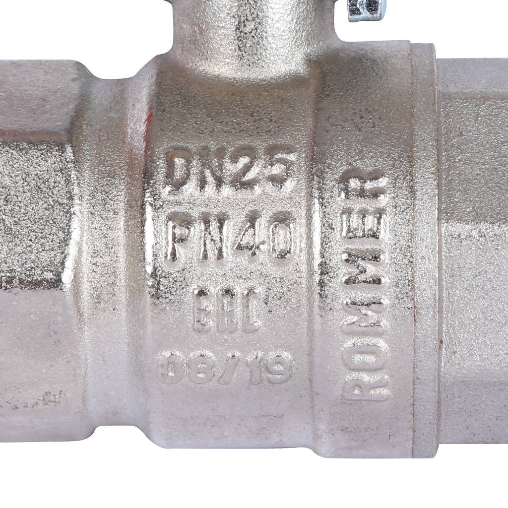 Кран шаровой ROMMER 1 ВН/ВН, ручка рычаг, RBV-0001-0110325