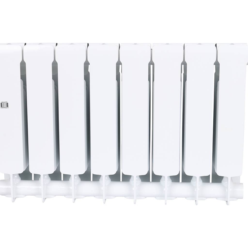 Радиатор биметаллический RIFAR BASE 350 8 секций боковое подключение (белый RAL 9016), 1RB35-8