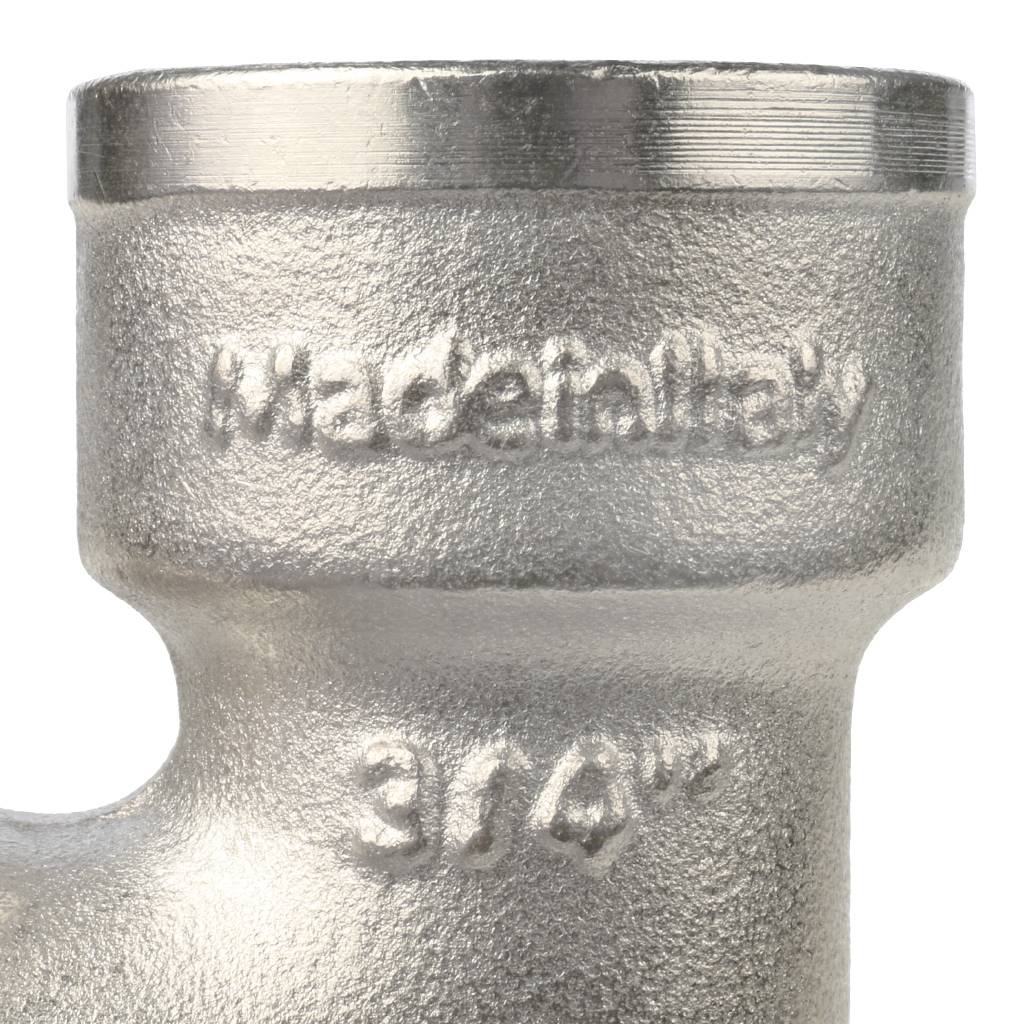 Угольник STOUT с упором НВ никелированный 3/4, SFT-0016-000034