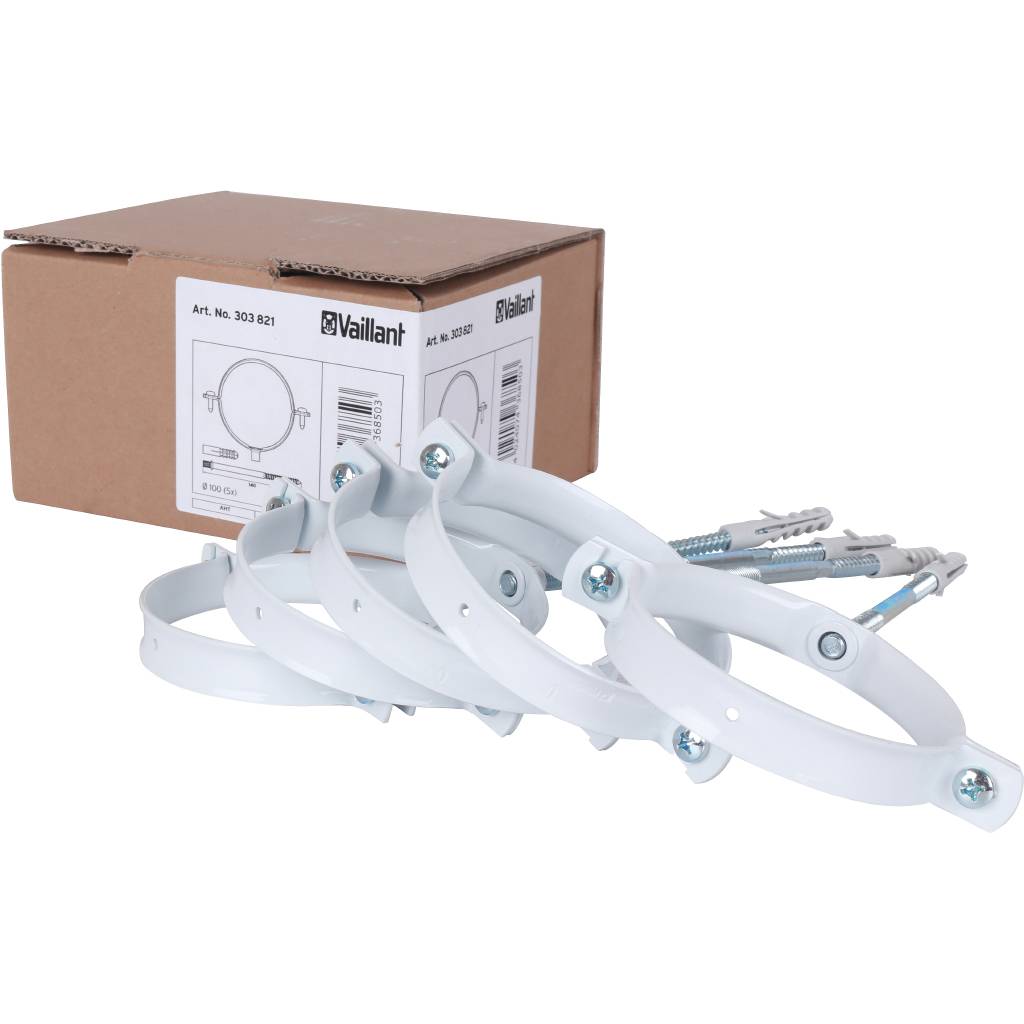 Хомуты крепежные Vaillant для труб 60/100 мм (5 штук), 303821