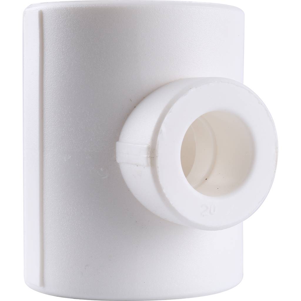 Тройник переходной Kalde 40х20х40 для полипропиленовых труб под сварку (цвет белый), 3212-tio-402040