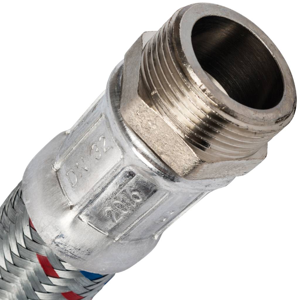 Гибкая подводка для воды STOUT НР 1 1/4 х ВР 1 1/4, длина 1000 мм, SHF-0137-323232