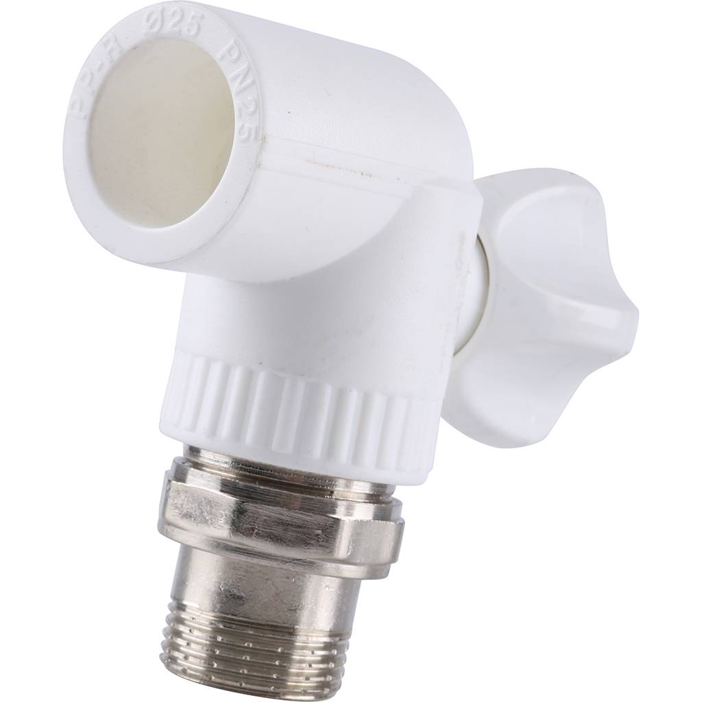 Кран шаровой Kalde разборный угловой с накидной гайкой 25х3/4, 3242-vre-250c00