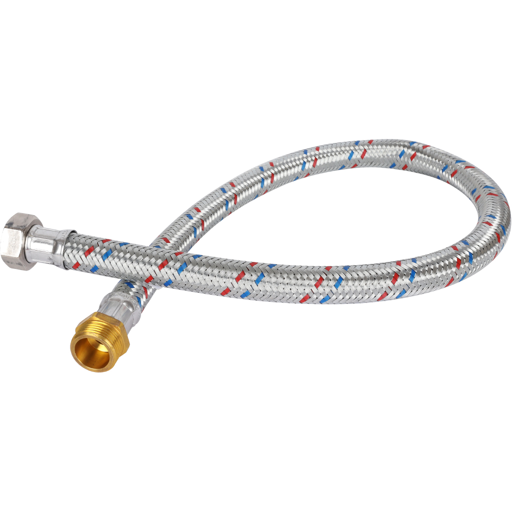 Гибкая подводка для воды STOUT НР 1 х ВР 1, длина 1000 мм, SHF-0127-181515