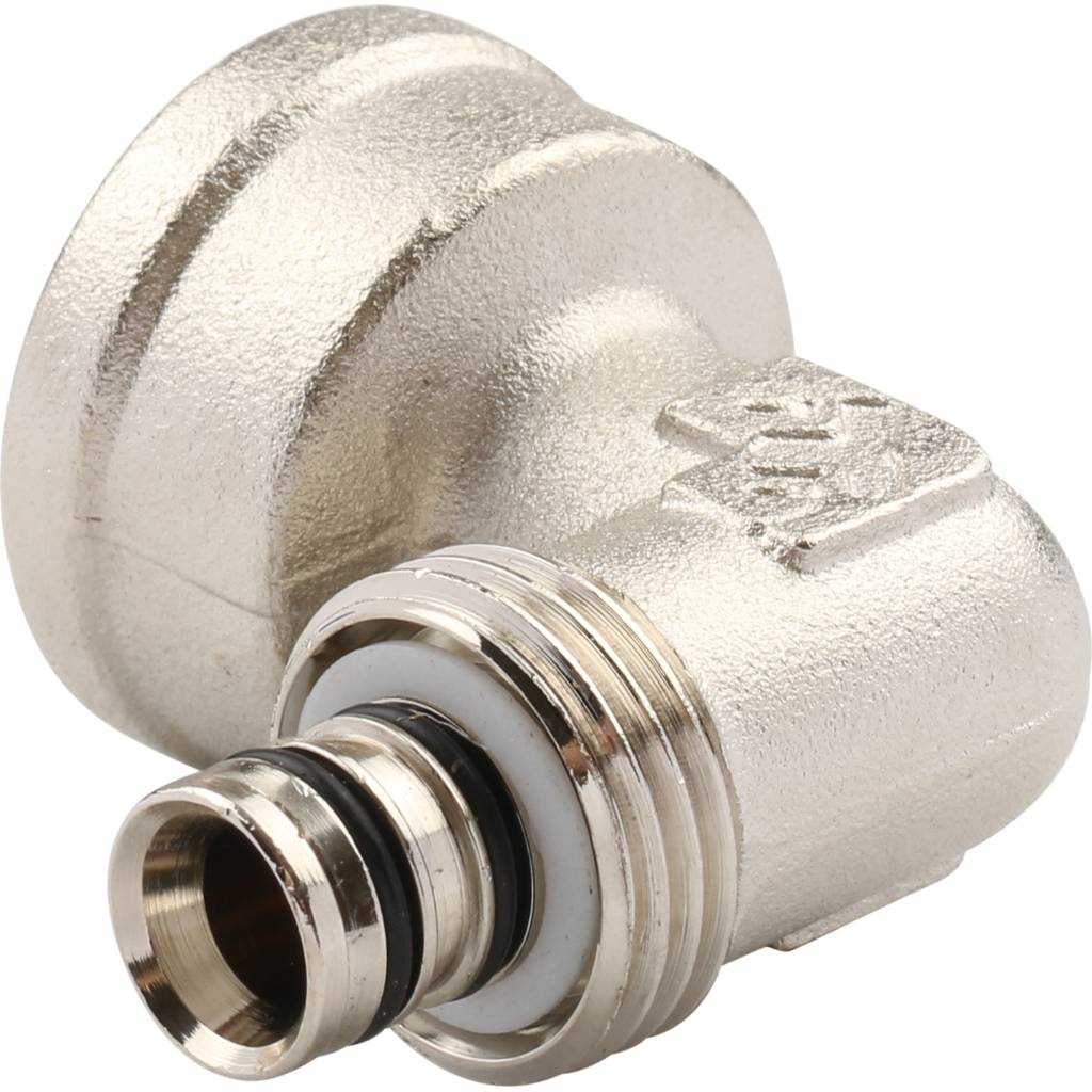 Угольник TIEMME с внутренней резьбой (16х2.0х3/4) для металлопластиковых труб винтовой, 1600061