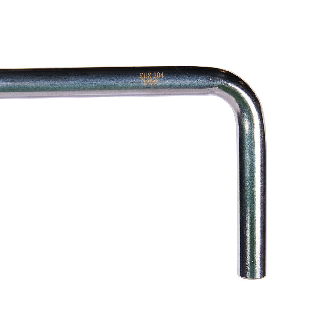 Отвод безраструбный ROMMER 90° НПр-НПр, 15х100х600, из нержавеющей стали прессовой, RSS-0008-015100