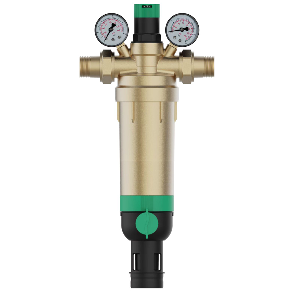  FK76-1H Фильтр тонкой очистки с обратной промывкой и регулятором DN25 (1) 100мк до 70С ХК FK76-1H