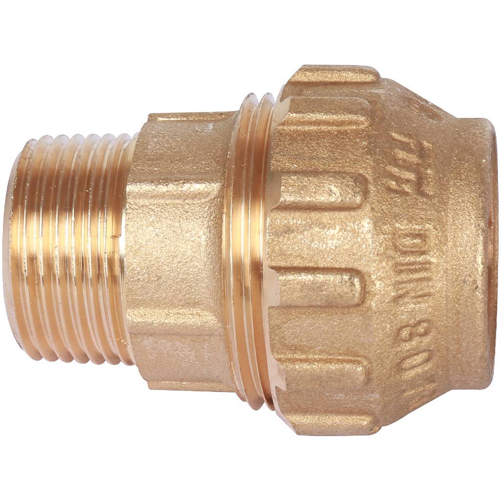 Муфта TIEMME с наружной резьбой 25х3/4 для труб ПНД винтовой, 3400002