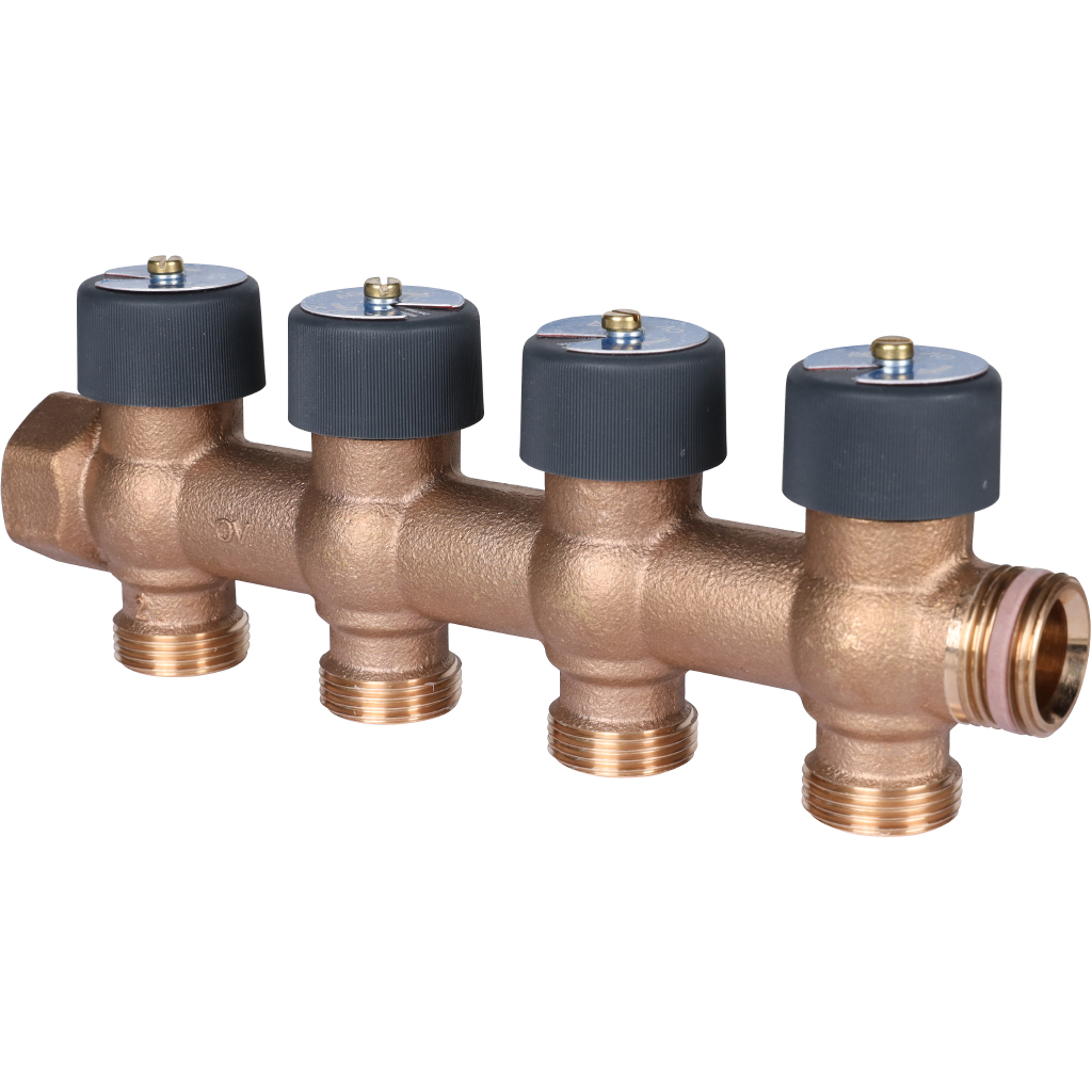Коллектор для водоснабжения Oventrop Multidis R 3/4 х 3/4е/к 4-выхода
