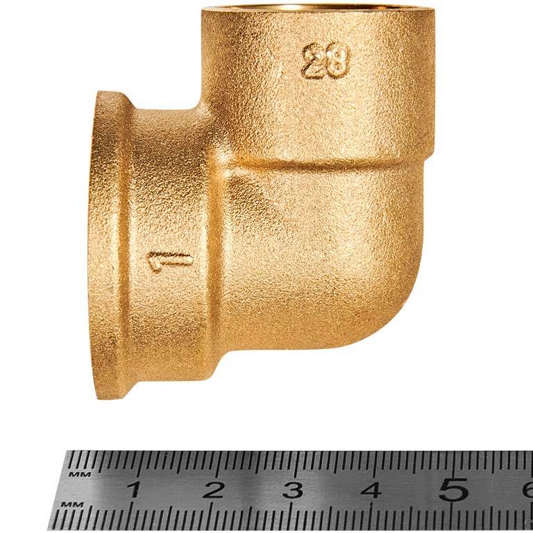 Угловой переход JINTIAN ВП-ВР 28x1 из латуни под пайку, JT-14090281