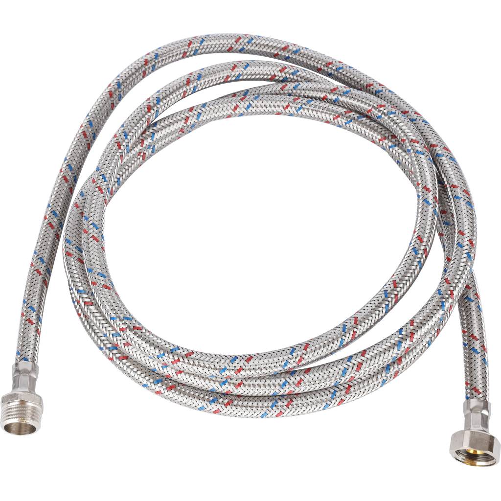 Гибкая подводка для воды STOUT НР 1/2 х ВР 1/2, длина 2500 мм, SHF-0093-081515