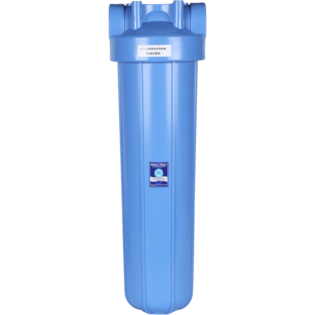 Корпус 20ВВ AquaFilter AQM вход 1 фильтр в сборе (колба, ключ, кронштейн, манометр) без картриджа, FH20B1-B-WB