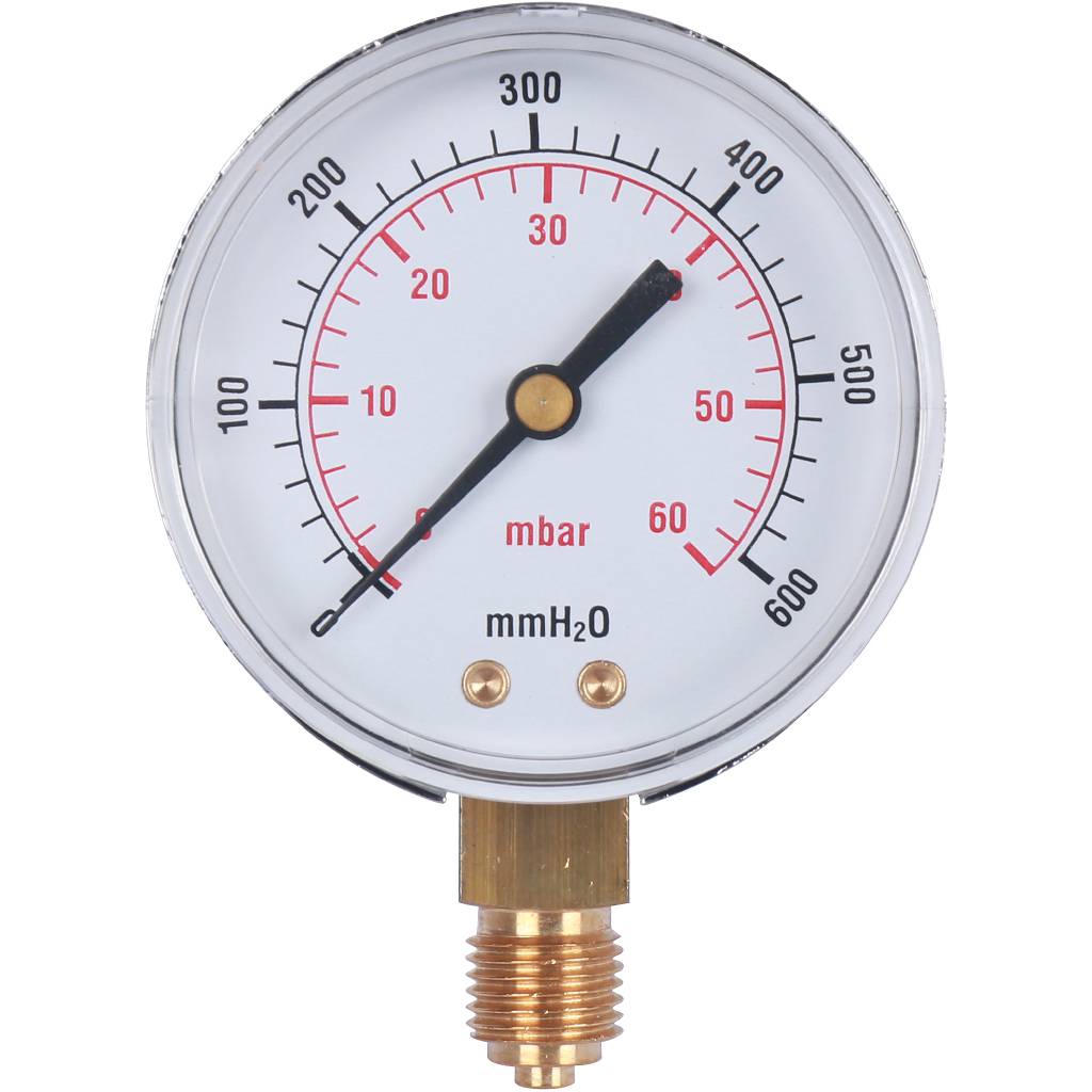 Манометр газовый WATTS 63 мм 1/4  давление 60 мбар