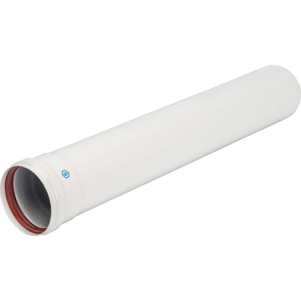 *SCA-0080-800500 STOUT элемент дымохода DN 80  труба 500 мм утепленная п/м, SCA-0080-800500