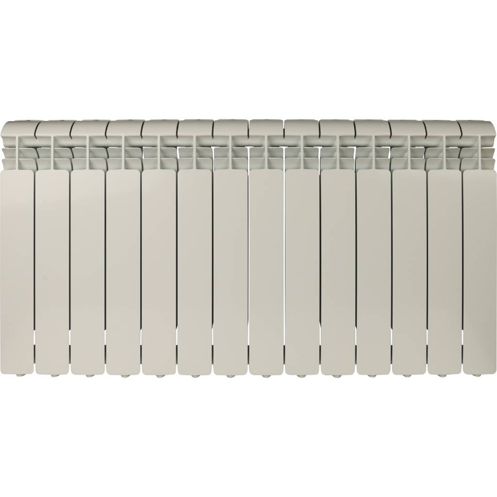 Радиатор алюминиевый Global ISEO 500 14 секций боковое подключение (белый RAL 9010), IS05001014