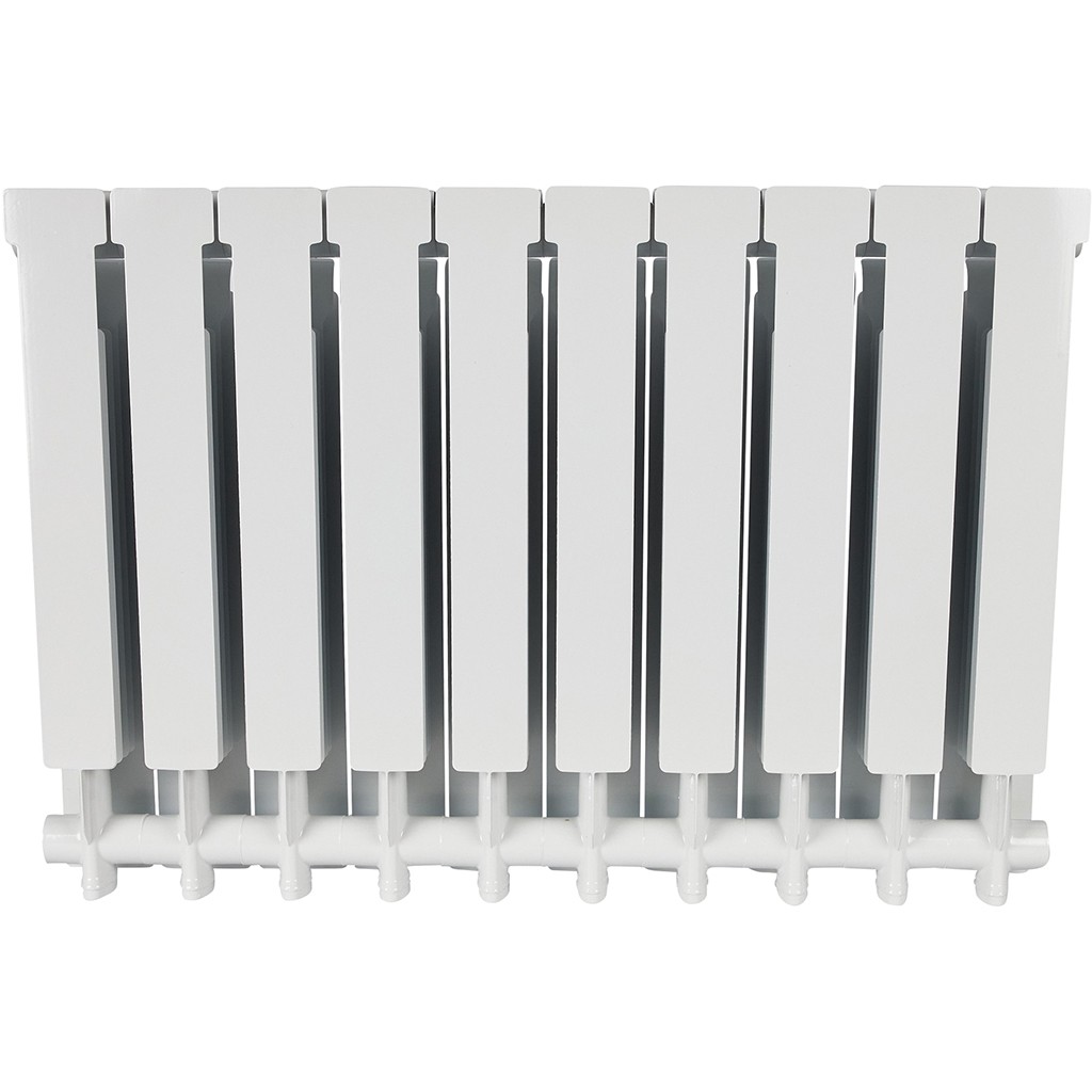 Радиатор алюминиевый STOUT ALPHA 500 10 секций боковое подключение (белый RAL 9016), SRA-2310-050010