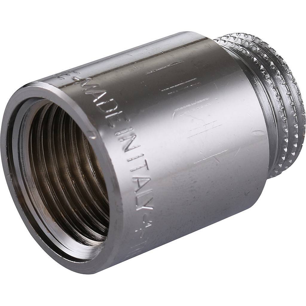 Удлинитель TIEMME НВ 25мм-1/2 хром для стальных труб резьбовой, 1500170