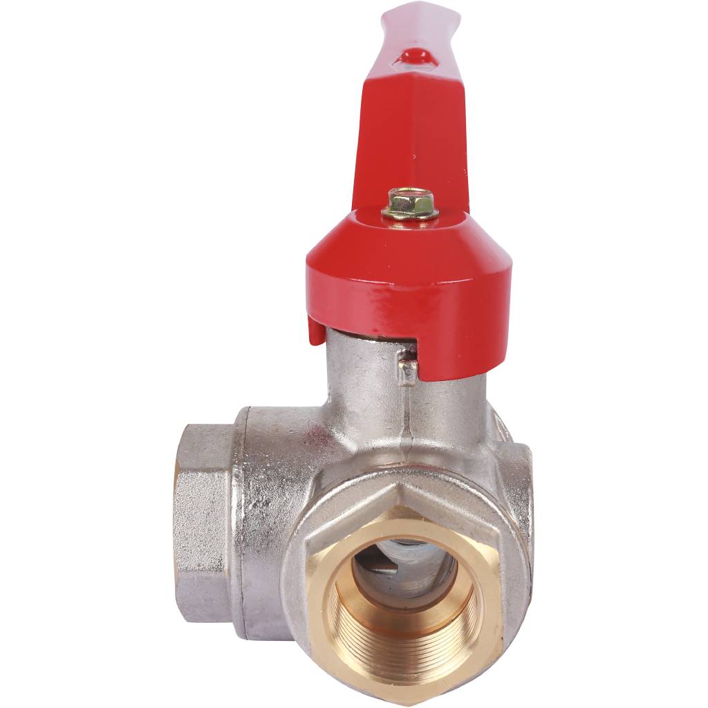 Кран шаровый Itap 128 1 трехходовой тип «Т» стандартный проход (рычаг), 26106