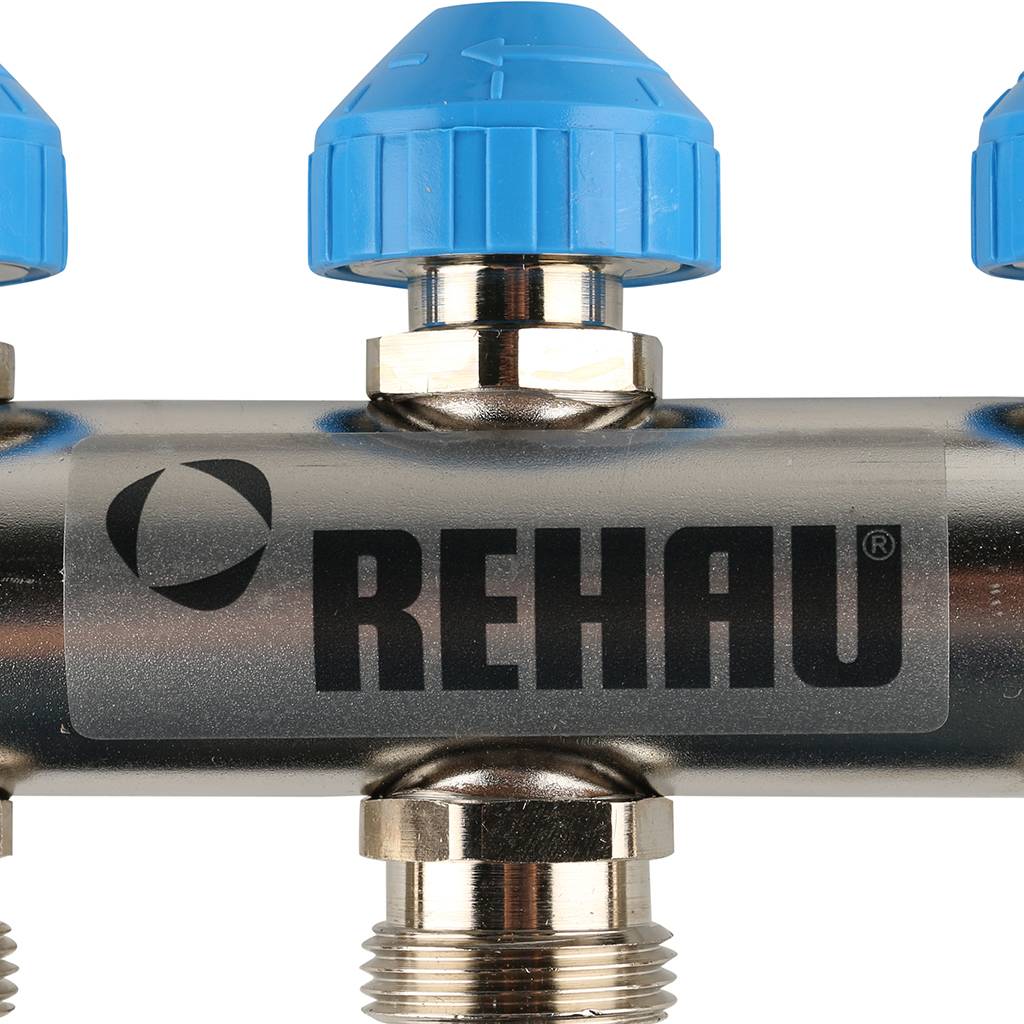 Распределительный коллектор РЕХАУ RAUTHERM S HKV-D на 6 контуров нерж .сталь (без шаровых кранов), 12080611002